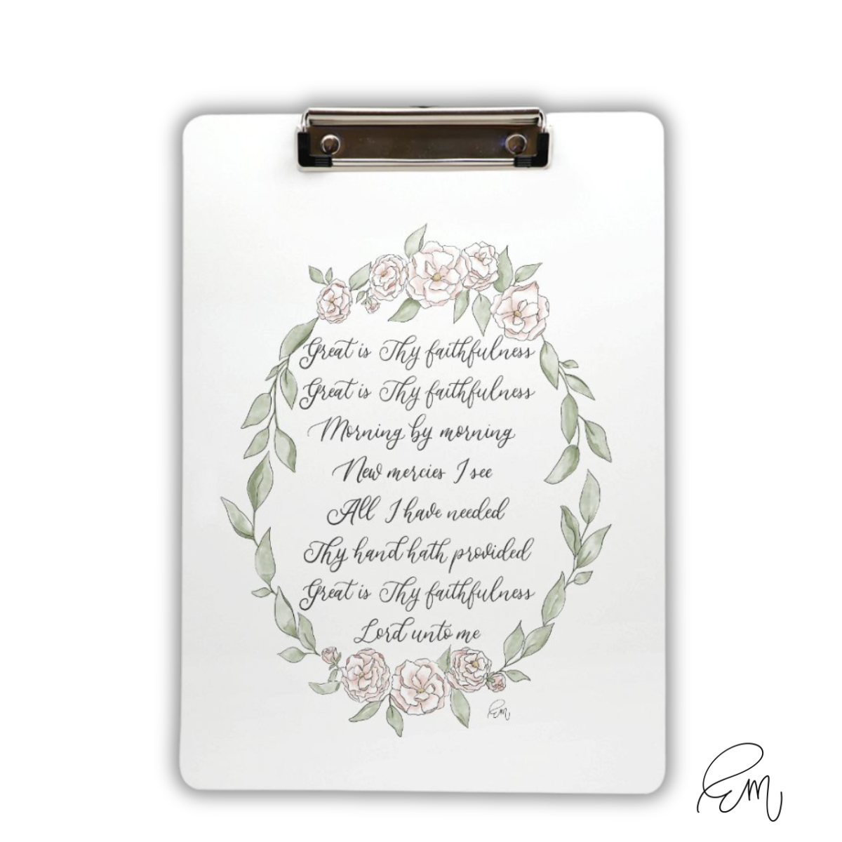 CLIPBOARD | "Great is Thy Faithfulness" featuring art by Emily