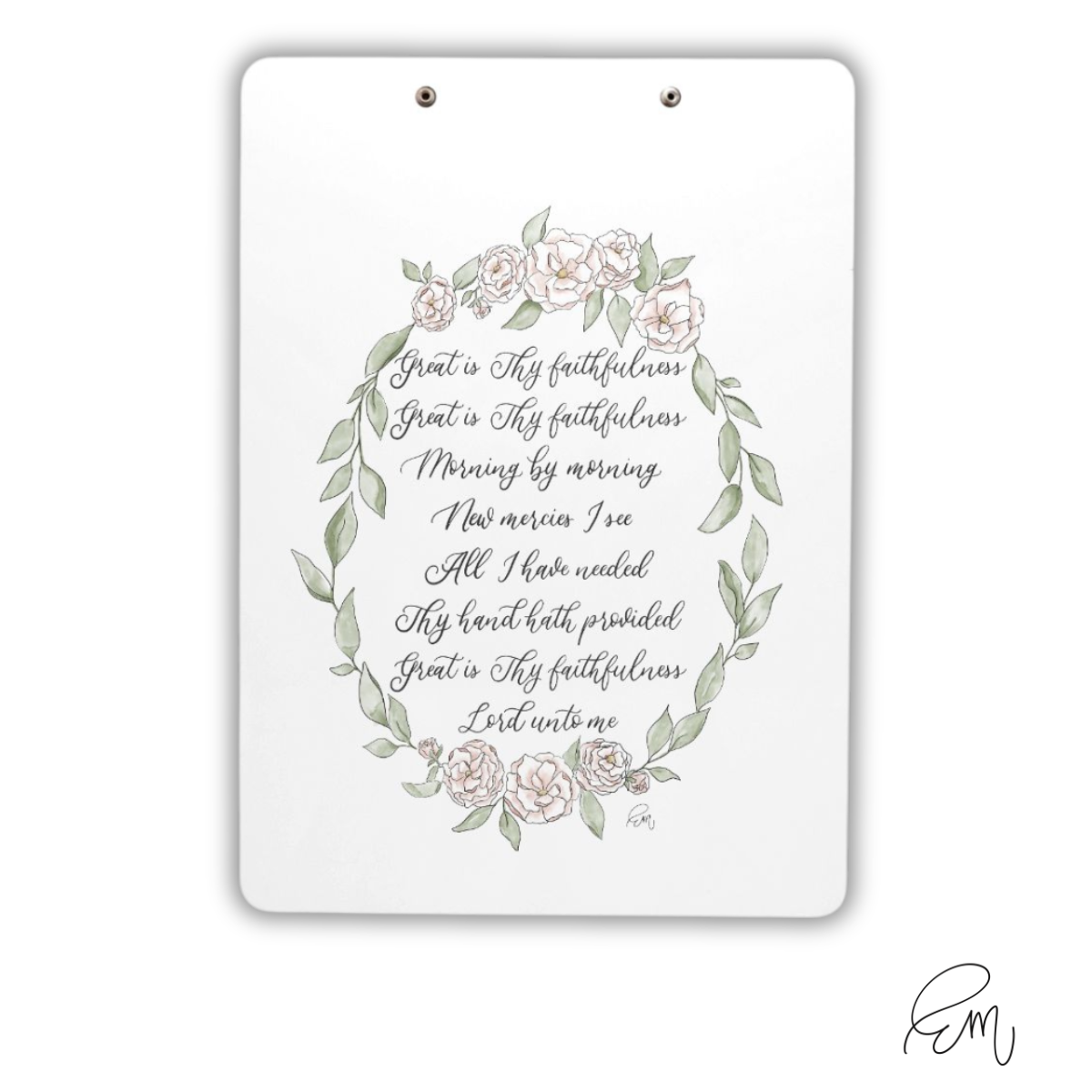 CLIPBOARD | "Great is Thy Faithfulness" featuring art by Emily