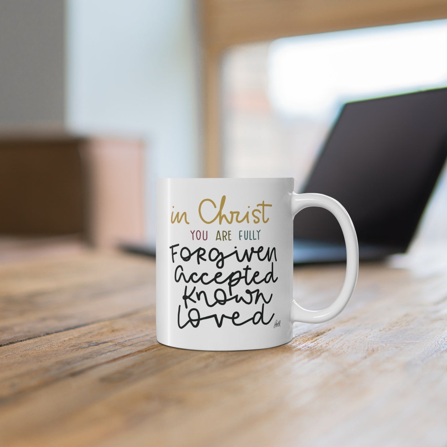 CERAMIC MUG | "In Christ" featuring art by Jen Bell (11 oz.)