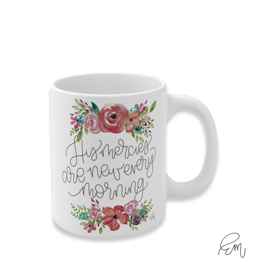 CERAMIC MUG | "Morning Mercies" featuring art by Emily (11 oz.)