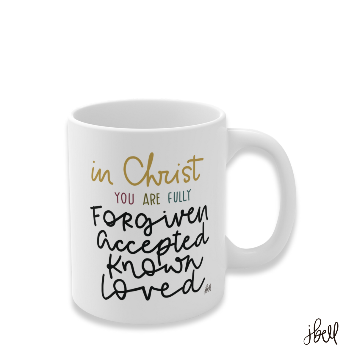 CERAMIC MUG | "In Christ" featuring art by Jen Bell (11 oz.)