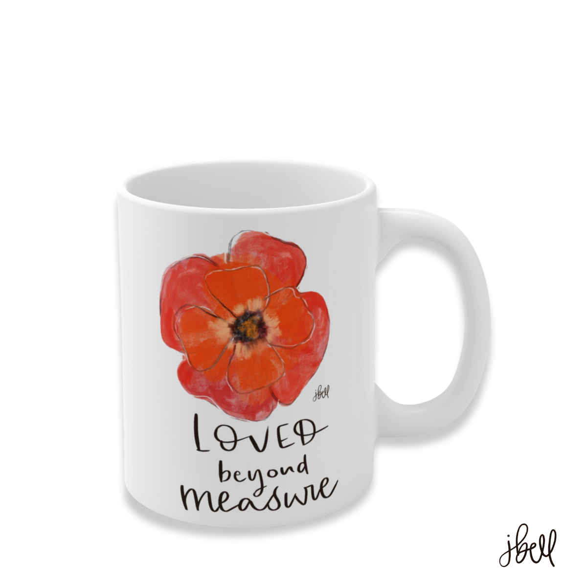 CERAMIC MUG | "Loved Beyond Measure" featuring art by Jen Bell (11 oz.)