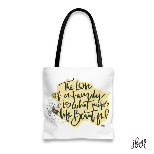 TOTE BAG | "The Love of a Family" featuring art by Jen Bell