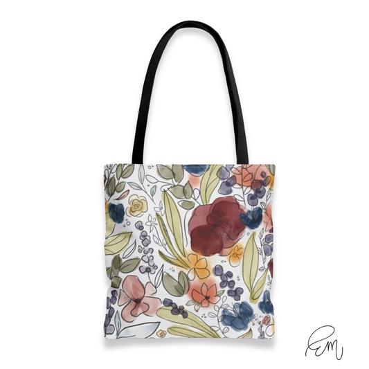 TOTE BAG | "Wildflower Garden"  featuring art by Emily