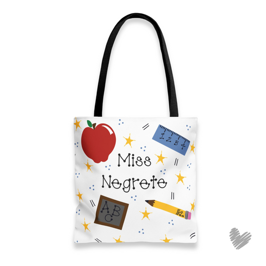 PERSONALIZED TOTE 13" x 13" | "For My Teacher" . . . a Sweet Scribbles design